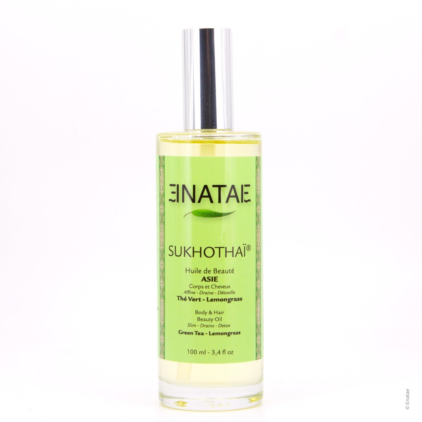 Huile de Beauté corps detoxifiante et affinante - SUKHOTHAÏ- Thé Vert Lemongrass - MalorieV