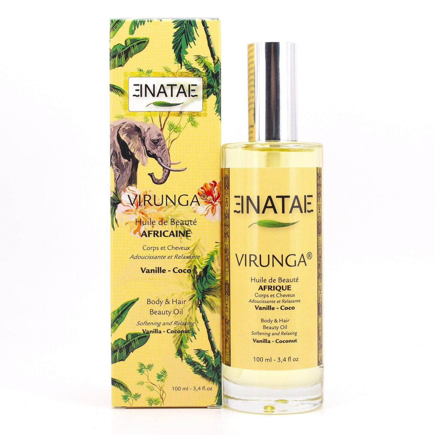 Huile de Beauté corps - VIRUNGA - Vanille Coco - MalorieV