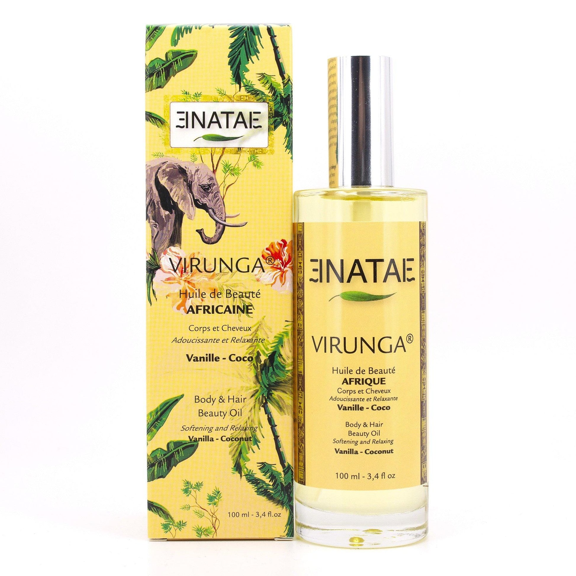 Huile de Beauté corps - VIRUNGA - Vanille Coco - MalorieV